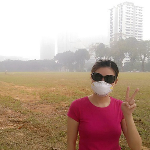 Just a hazy day.. Sending my love from Singapore to everyone!